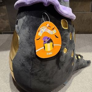 BNWT NWT HTF RARE Halloween Kellytoy Squishmallow 12" Fabi Snake Witch Hat